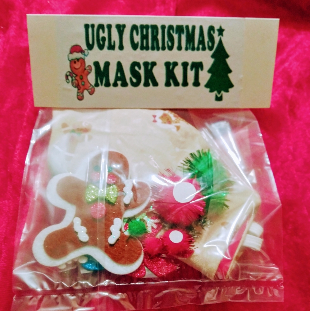 DIY ugly Christmas mask kit